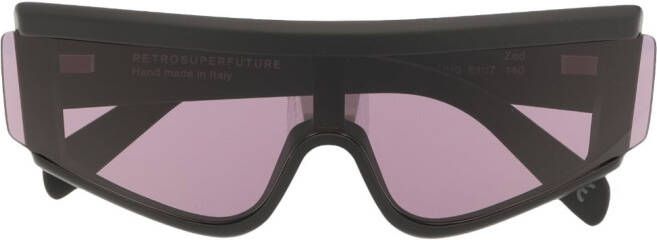 Retrosuperfuture Zonnebril met oversized montuur Zwart