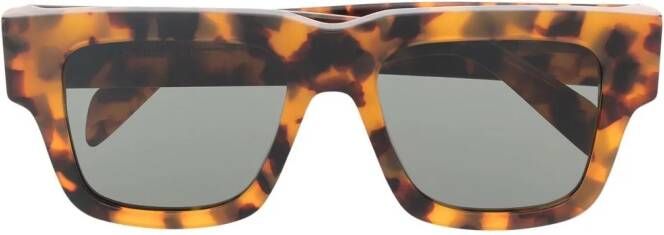 Retrosuperfuture Zonnebril met vierkant montuur Bruin