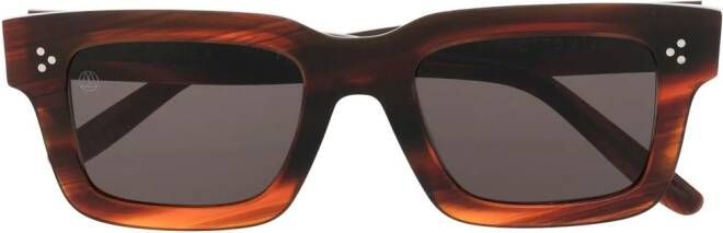 Retrosuperfuture Zonnebril met vierkant montuur Rood
