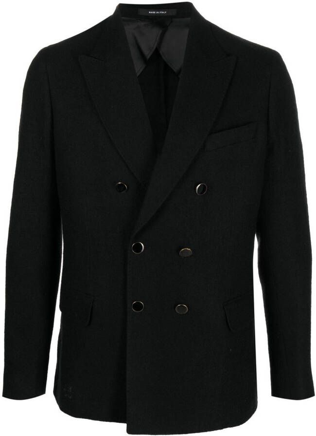 Reveres 1949 Blazer met dubbele rij knopen Zwart
