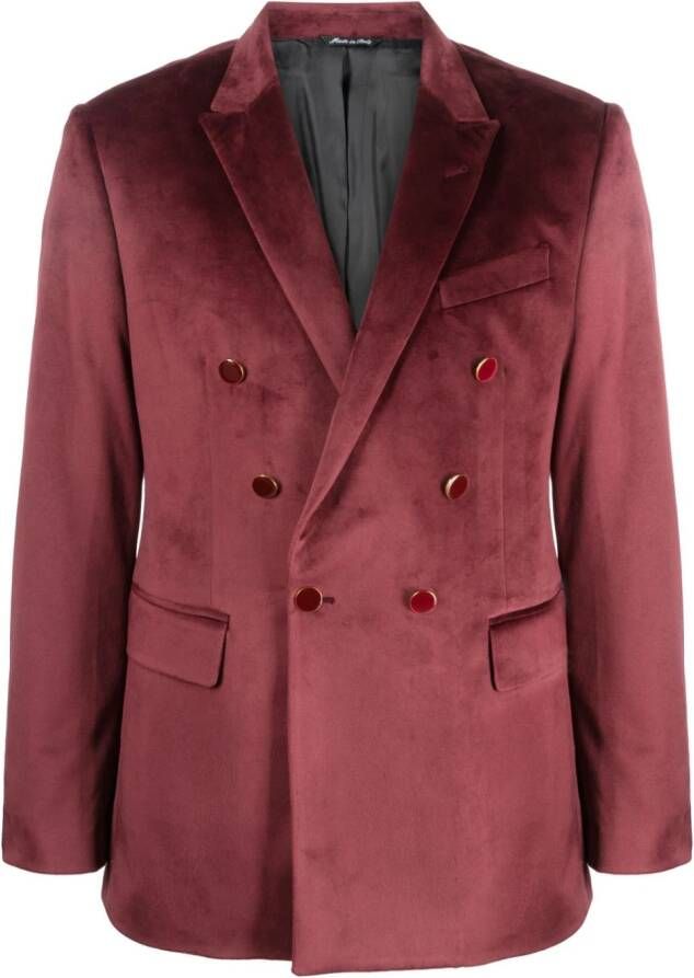 Reveres 1949 Fluwelen blazer Rood