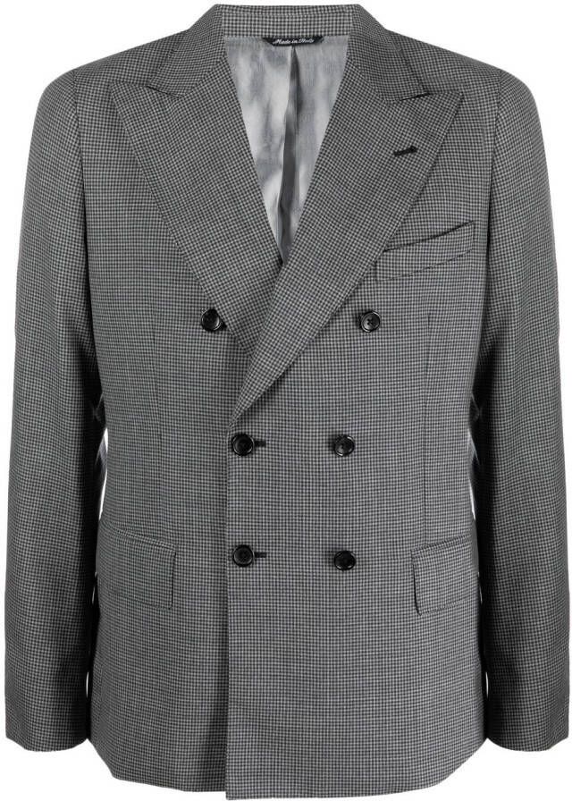 Reveres 1949 Geruite blazer Grijs