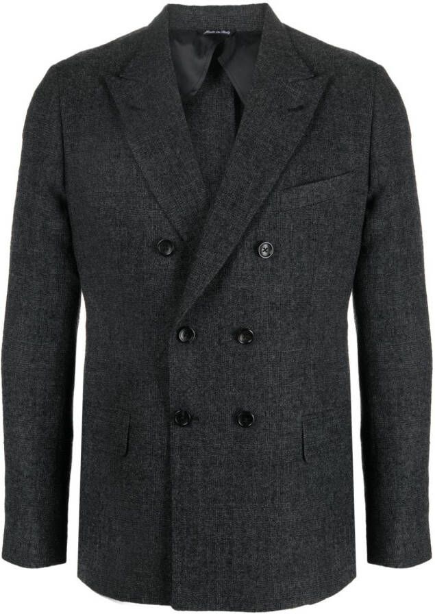 Reveres 1949 Geruite blazer Grijs