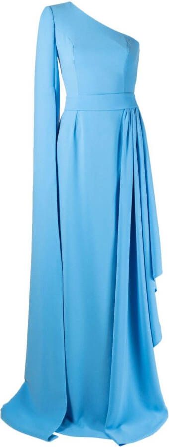 Rhea Costa Asymmetrische avondjurk Blauw