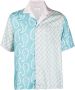 RHUDE Overhemd met bandanaprint Blauw - Thumbnail 1