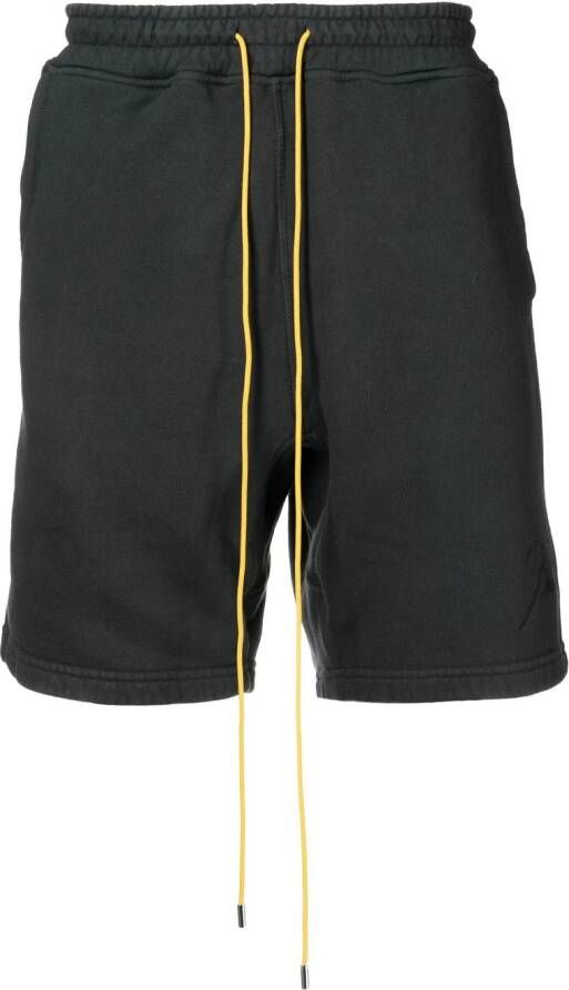RHUDE Shorts met trekkoordtaille Zwart