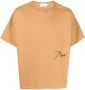 RHUDE T-shirt met geborduurd logo Bruin - Thumbnail 1