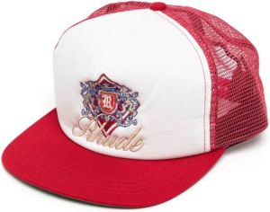 Rhude embroidered-logo detail baseball cap Rood