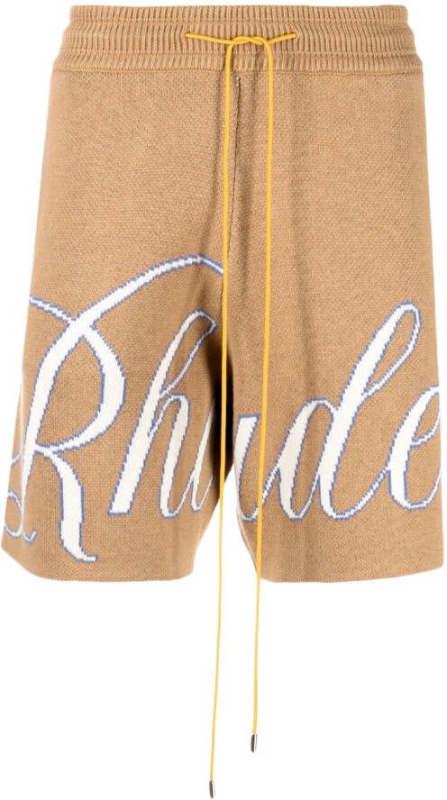 RHUDE Intarsia shorts Bruin