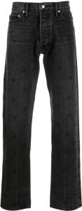 Rhude Jeans met geborduurd logo Zwart