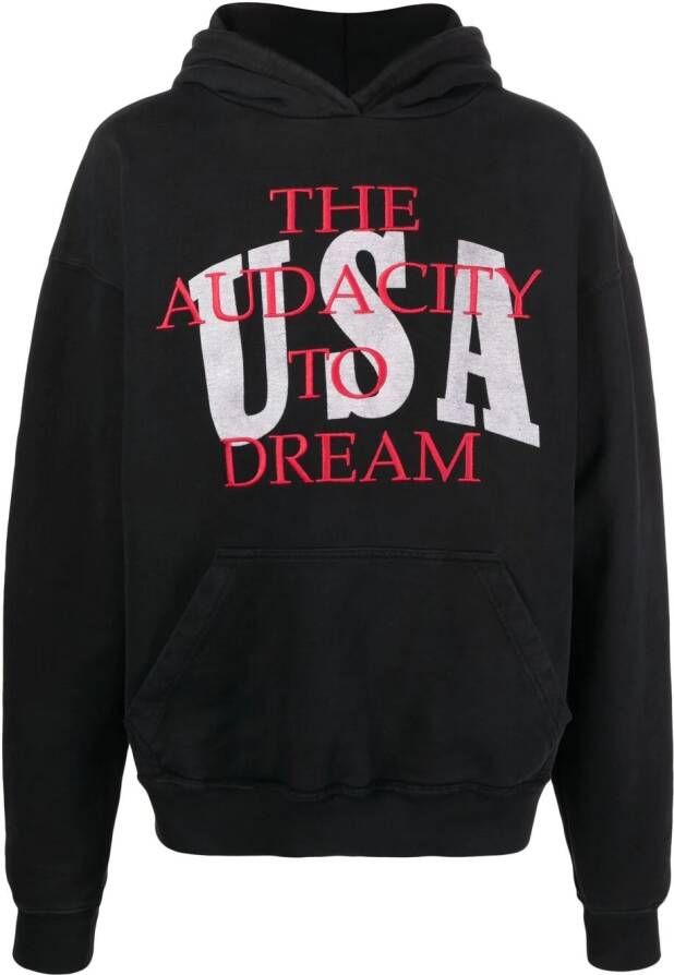 RHUDE Katoenen hoodie Zwart