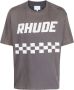 RHUDE Katoenen T-shirt Grijs - Thumbnail 1