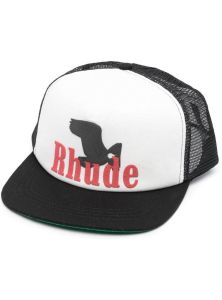 Rhude logo-embroidered baseball cap Zwart