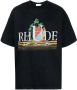 RHUDE T-shirt met grafische print Zwart - Thumbnail 1