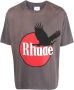 RHUDE T-shirt met logoprint Grijs - Thumbnail 1