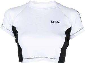 Rhude T-shirt met logoprint Wit