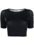 RHUDE T-shirt met logoprint Zwart - Thumbnail 1