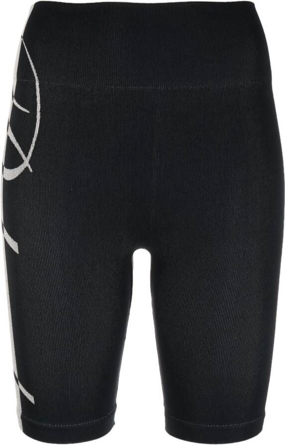 RHUDE High waist shorts Zwart