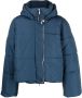 RHUDE Donsjack met logoprint Blauw - Thumbnail 1
