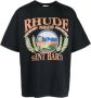 RHUDE T-shirt met logoprint Zwart - Thumbnail 1