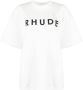 RHUDE T-shirt met logo Wit - Thumbnail 1
