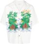 RHUDE Overhemd met korte mouwen Beige - Thumbnail 1