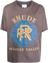 RHUDE Katoenen T-shirt Grijs - Thumbnail 1