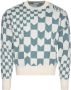 RHUDE Trui met monogram intarsia Beige - Thumbnail 1