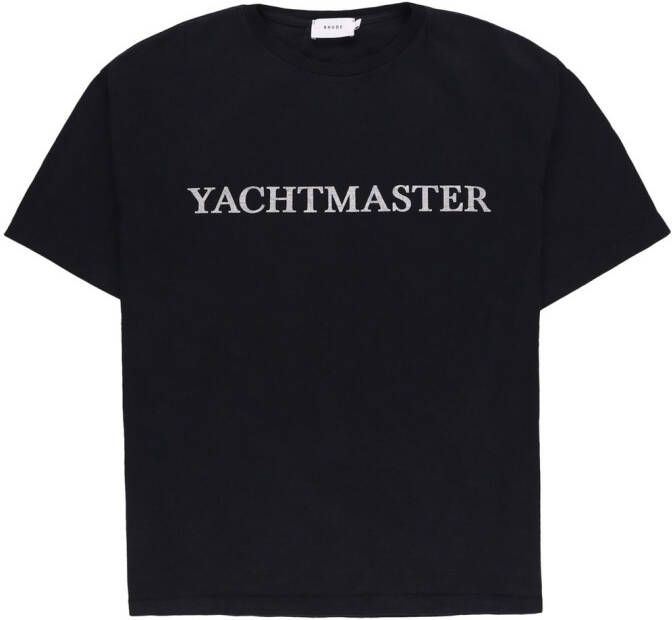 Rhude T-shirt met tekst Zwart