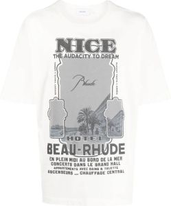 Rhude T-shirt met grafische print Wit