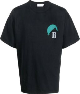 Rhude T-shirt met logo Zwart