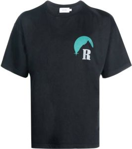 Rhude T-shirt met logo Zwart