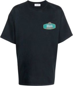 Rhude T-shirt met logoprint Zwart
