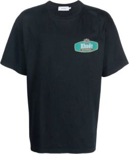 Rhude T-shirt met print Blauw