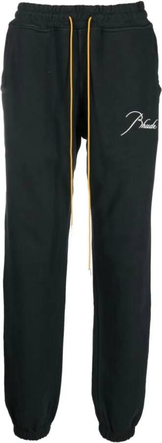 RHUDE Trainingsbroek met geborduurd logo Zwart