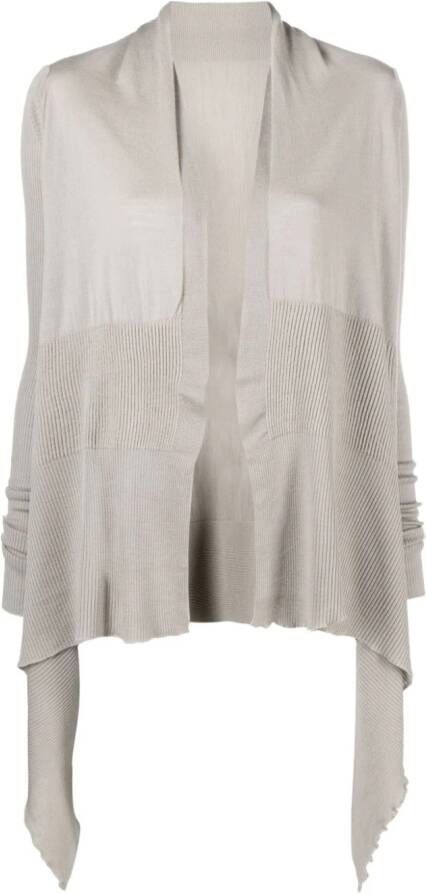 Rick Owens Asymmetrische vest Grijs