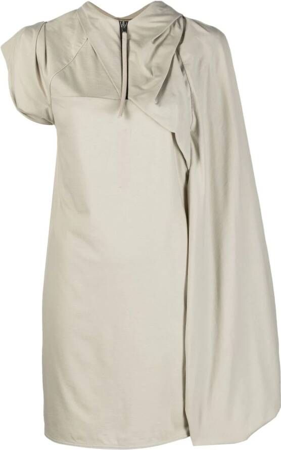 Rick Owens Asymmetrische jurk Beige