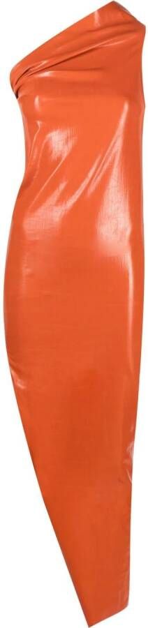 Rick Owens Asymmetrische jurk Oranje