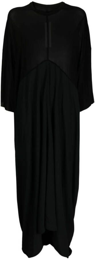 Rick Owens Asymmetrische jurk Zwart