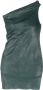 Rick Owens Asymmetrische mini-jurk Groen - Thumbnail 1