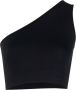 Rick Owens Asymmetrische top Zwart - Thumbnail 1