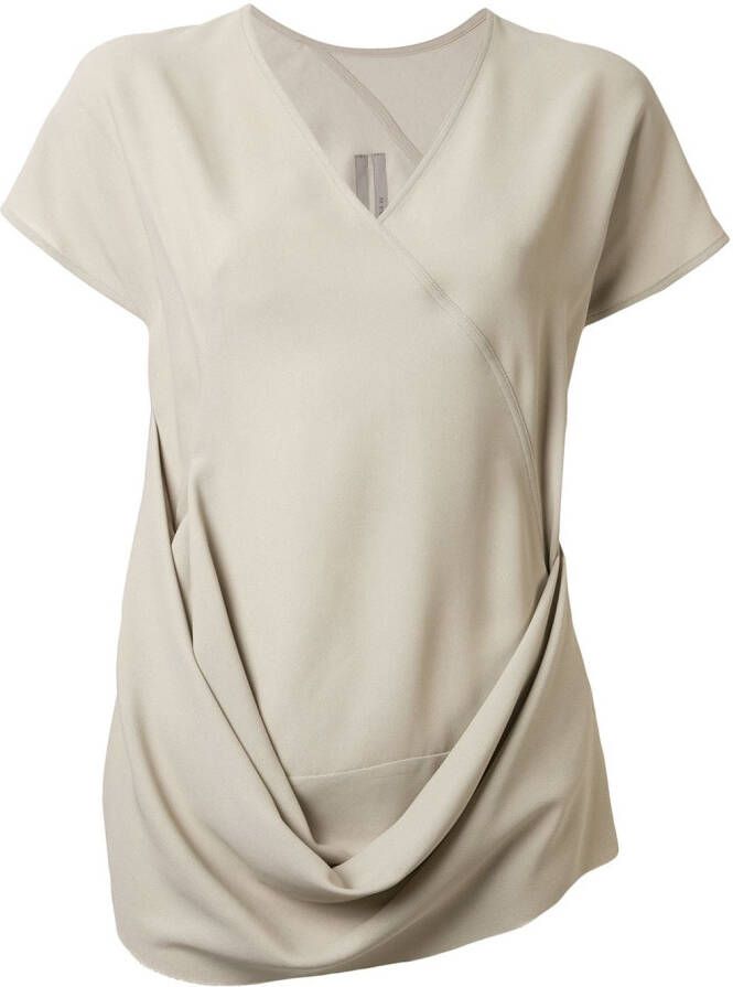 Rick Owens Blouse met korte mouwen Beige