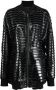 Rick Owens Bomberjack van imitatieleer Zwart - Thumbnail 1