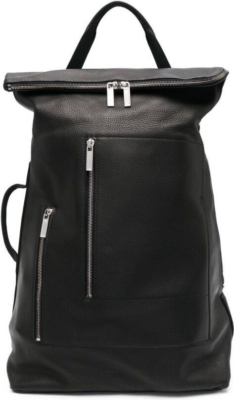Rick Owens Cargo leren rugzak Zwart