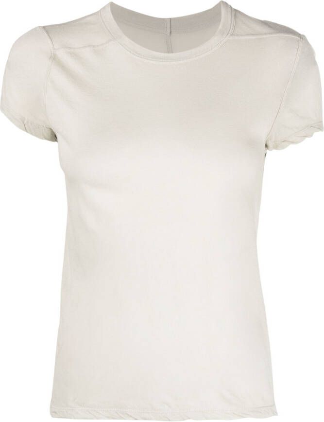 Rick Owens Cropped T-shirt Beige