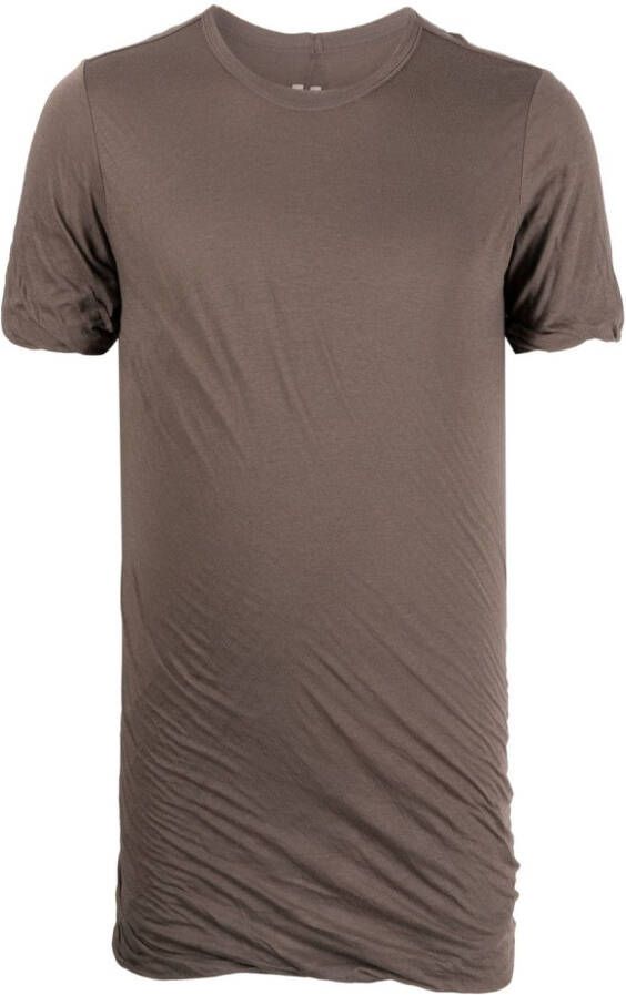 Rick Owens Double SS organic cotton T-shirt Grijs