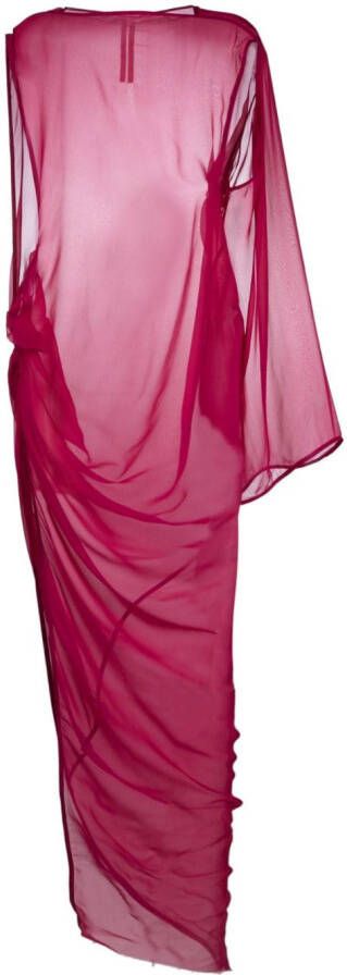 Rick Owens Asymmetrische maxi-jurk Roze