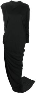 Rick Owens DRKSHDW Asymmetrische maxi-jurk Zwart