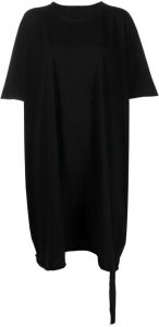 Rick Owens DRKSHDW Asymmetrische T-shirtjurk Zwart