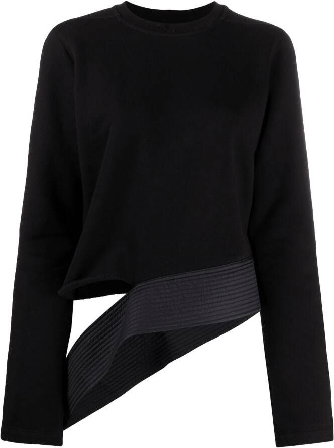 Rick Owens DRKSHDW Asymmetrische top Zwart